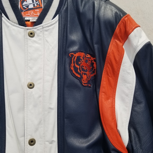 CHICAGO BEARS G III Carl Banks Leather Jacket | XL - Picture 10 of 12